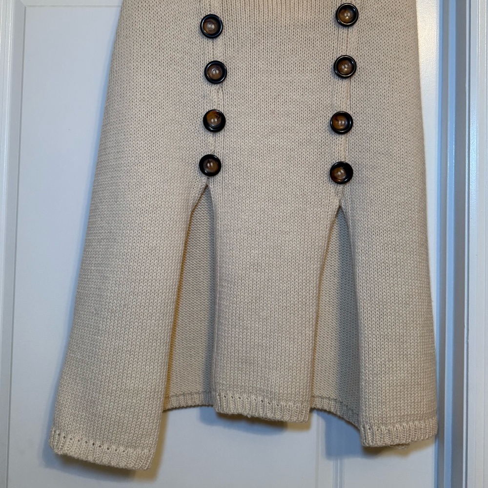 Candela NYC Wool Sweater Cape Cardigan Size‎ Large - Picture 2 of 8